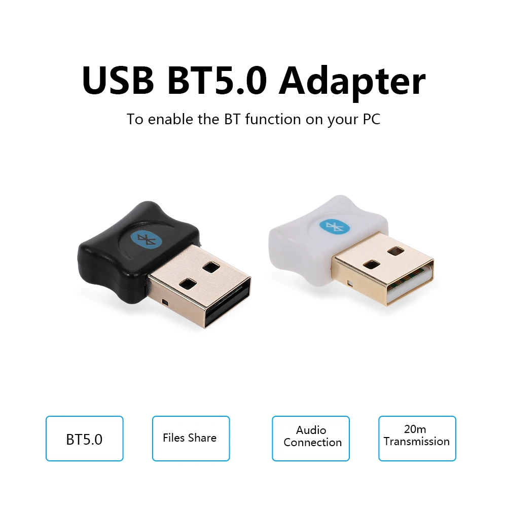 Беспроводной USB адаптер BT 5 0 ключ Музыкальный Аудио приемник передатчик для ПК