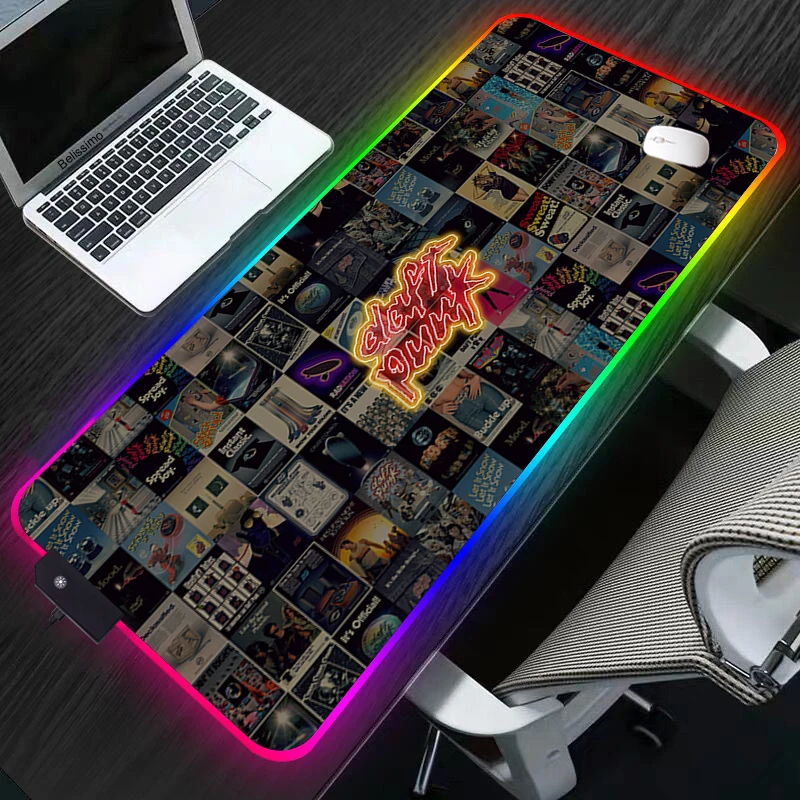 

RGB Daft Punk Mouse pad gamers decoracion Extend Game Desk Mousepad Office Professional Mouse Pad Game Keyboard Mat xl carpet