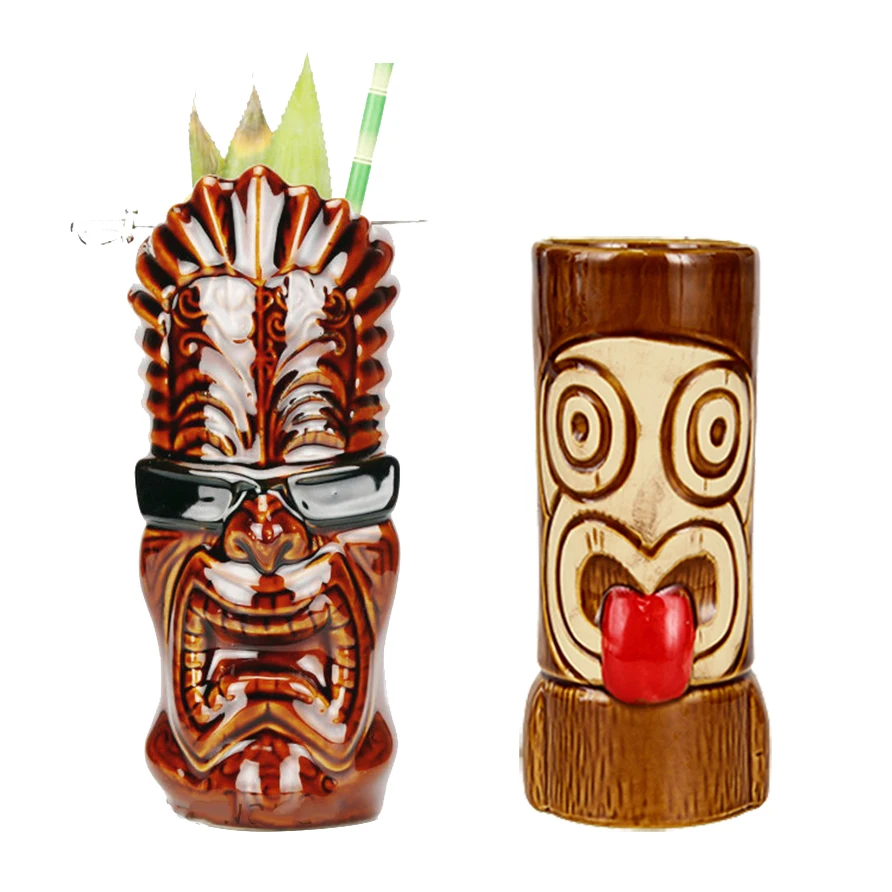 Гавайские кружки Tiki Коктейльная чашка кружка для пива напитков вина