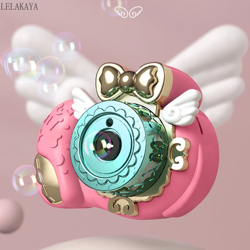 

Princess Magic Bubble Camera Girls Bath Summer Outdoor Music Electric Toys Automatic Soap Bubble Light & Music Girls Kids Gifts