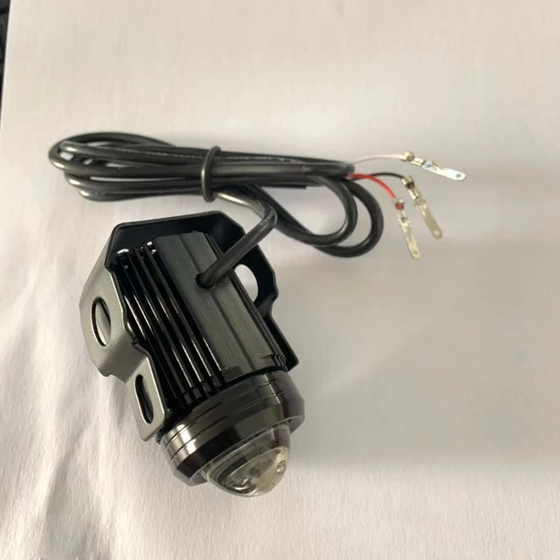 

Motorcycle Headlight DC 12V LED Projector Lens Spotlight White Yellow Dual Colors Moto Driving Car Fog Spot Head Light Lamp