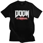 Новинка Doom Eternal футболка игровая Мужская футболка из чистого хлопка с изображением животных, футболка с коротким рукавом, уличная футболка, топы в подарок