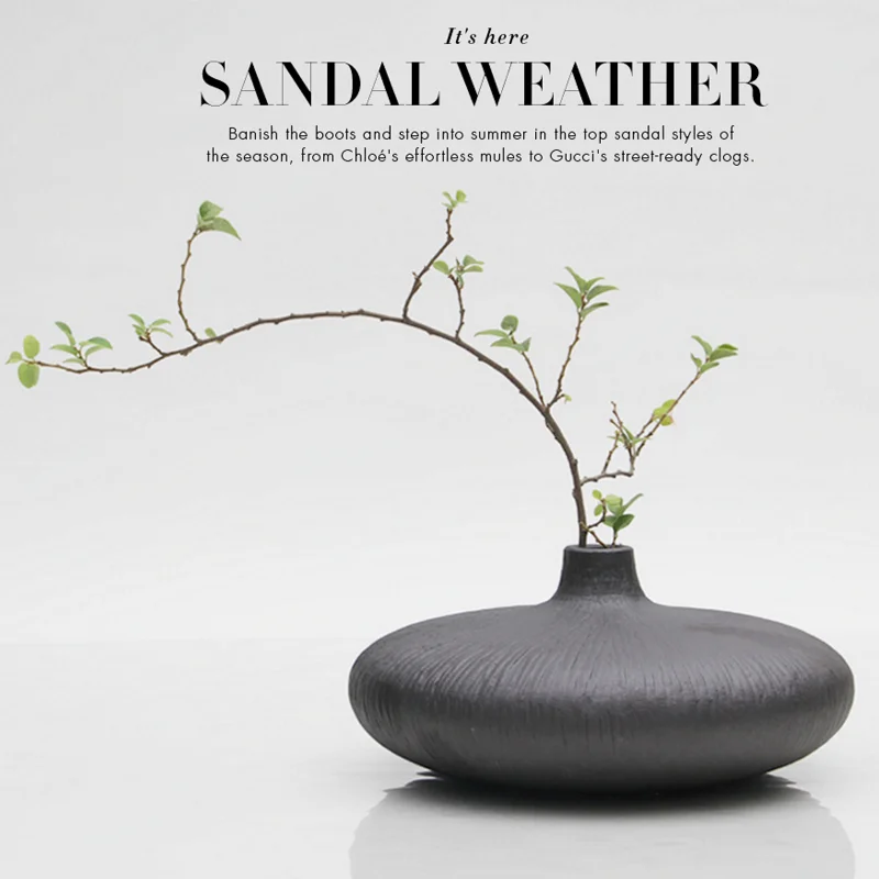 

Новинка, китайский современный минималистичный креативный плоский стол, Маленькая ваза, чайная, гостиная, украшение винного шкафа