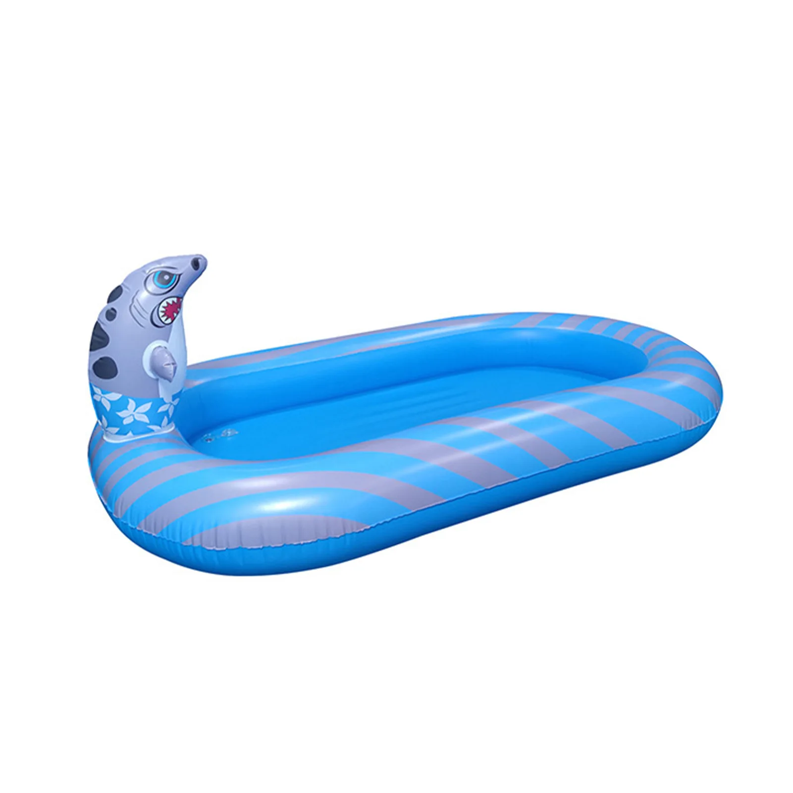 

Gift For Kids Fun Beach Garden Cartoon Shark Outdoor Play Inflatable Sprinkler Pool Summer Water Toys PVC Backyard Portable