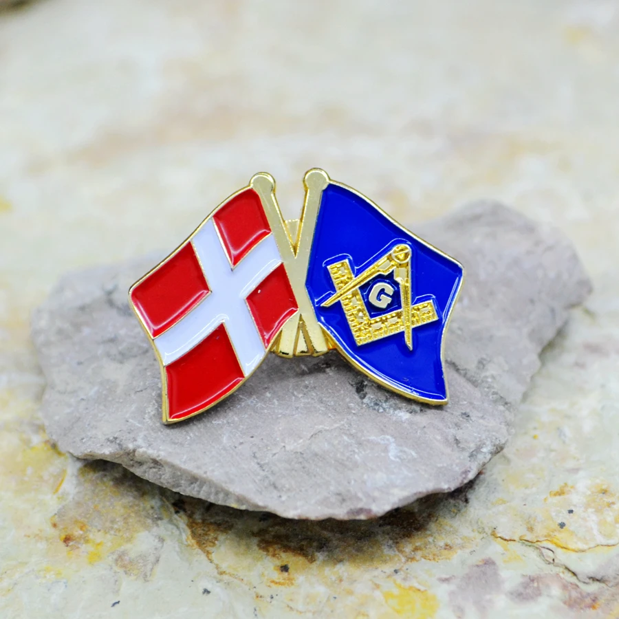 Масонская эмблема значок булавки на лацканы масон вольный каменщик Дания и Mason