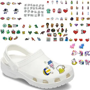 Подвески для обуви в виде собак, 6-24 шт.лот, ПВХ, авокадо, фрукты, цветок, украшение для обуви, медицинские аксессуары, кофейный кокос, подарок для детей