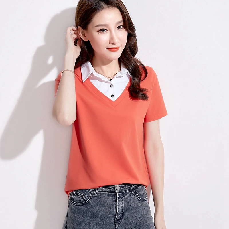 Женская рубашка поло 99% хлопок хлопковая с воротником черная розовая серая