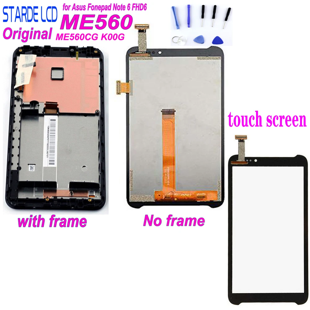 Новинка для Asus Fonepad Note 6 FHD6 ME560CG ME560 K00G ЖК экран панель сенсорный дигитайзер стекло