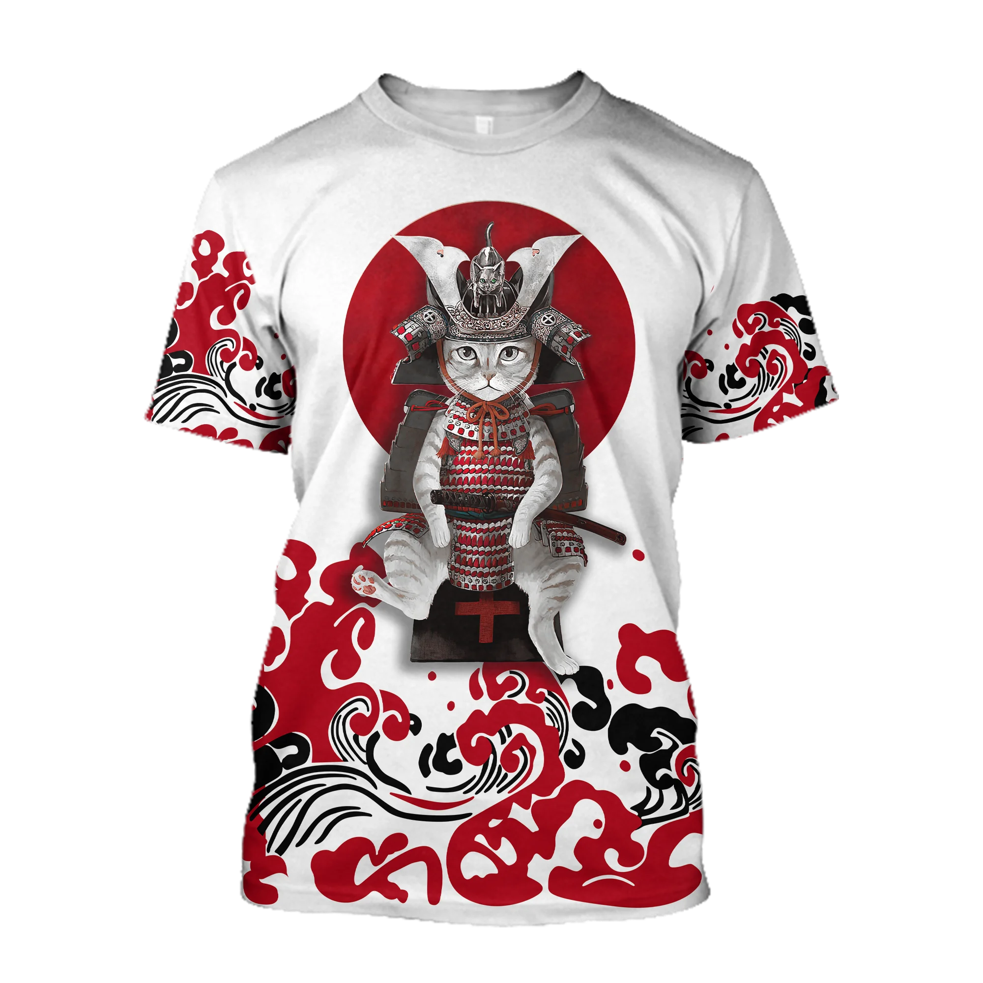 Футболка мужская с 3D-принтом буддистской маски и татуировок они Повседневная