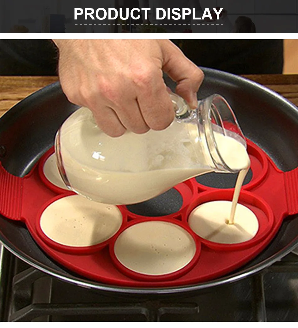 Аксессуары для блинов силиконовая форма антипригарная плита сковорода флип