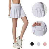pleated skorts with pocket earphone snag for women athletic tennis golf activewear running sport workout skirts shorts