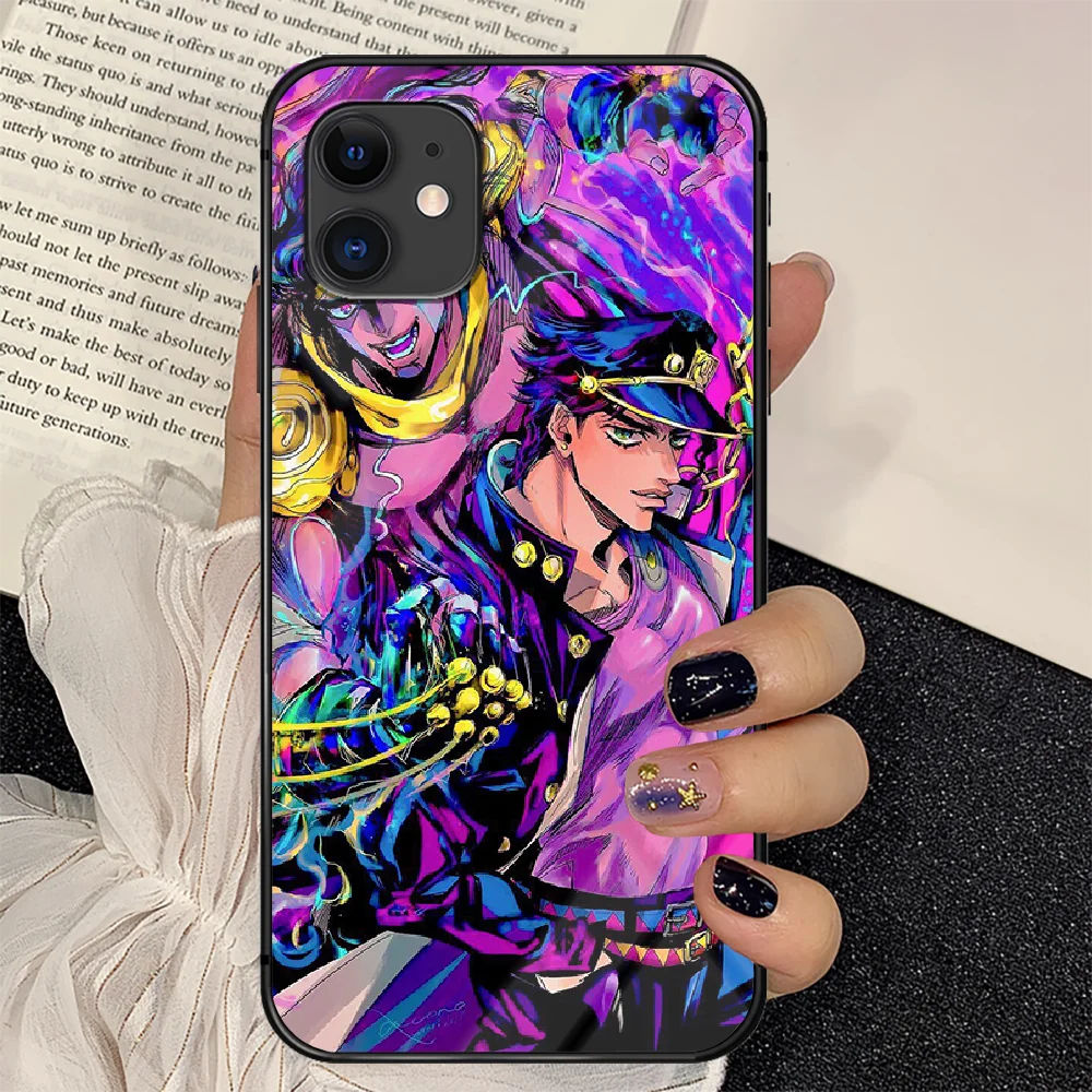 

JoJos Bizarre Adventure Anime Phone Tempered Glass Case Cover For IPhone 6 6S 7 8 11 12 X Xr Xs Se 2020 Pro Max Plus Mini Trend