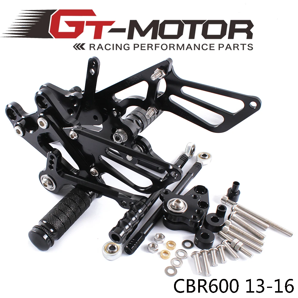 Полный CNC алюминиевый мотоцикл Регулируемый Rearsets задние наборы подножки для HONDA