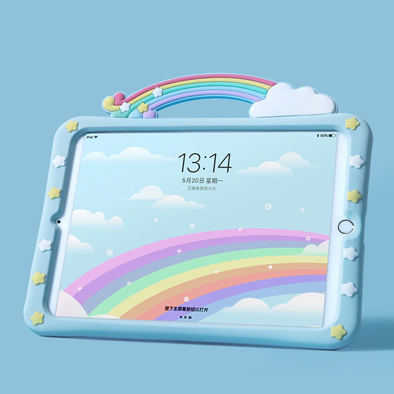 

Детский противоударный силиконовый мультяшный Чехол для iPad Pro 11 дюймов 2020 9,7 2017 2018/7-й 8-й 10,2 дюймов Air1 2 3 10,5 дюйма Mini 2 3 4 5