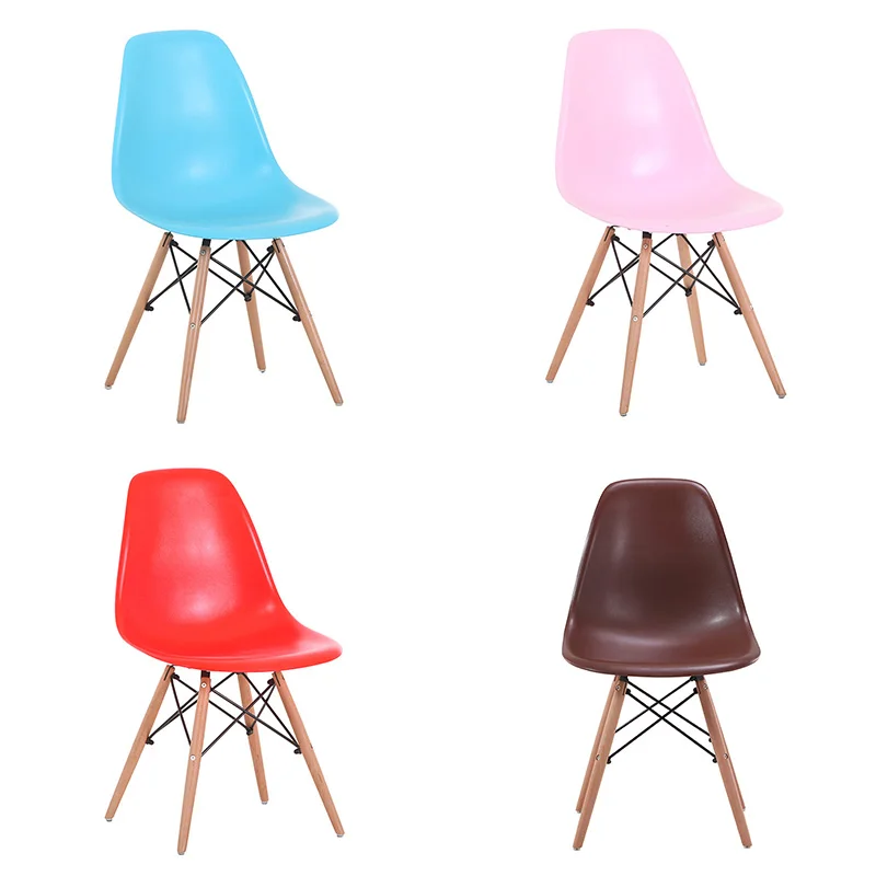 Modern Dining Room Chair Nordic Minimalist Lounge Colorful Plastic for Kitchen Bedroom Study Living 1 Pc | Мебель