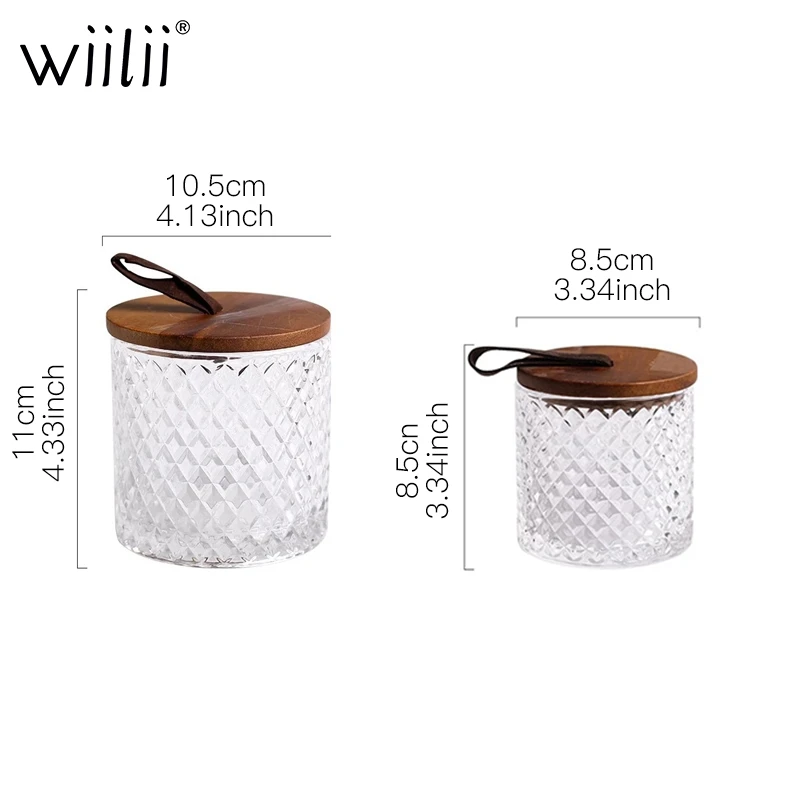 Стеклянная емкость для хранения кофейных зерен еды 600 мл чая кофе специй с