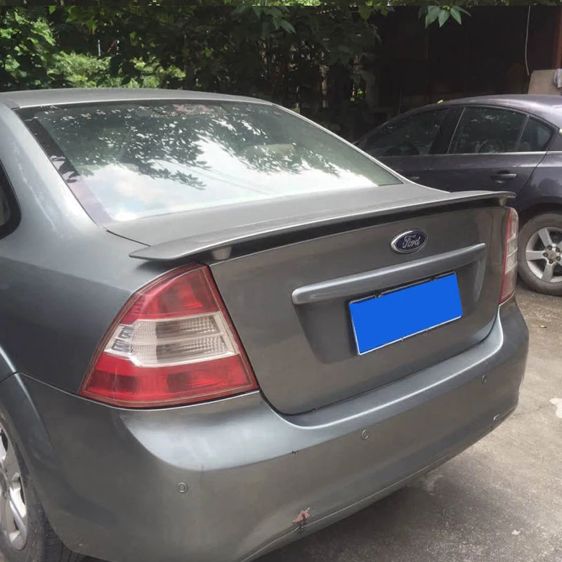 Подходит для Ford Focus спойлер 2009 2010 2011 Автомобильный ABS пластиковый Неокрашенный