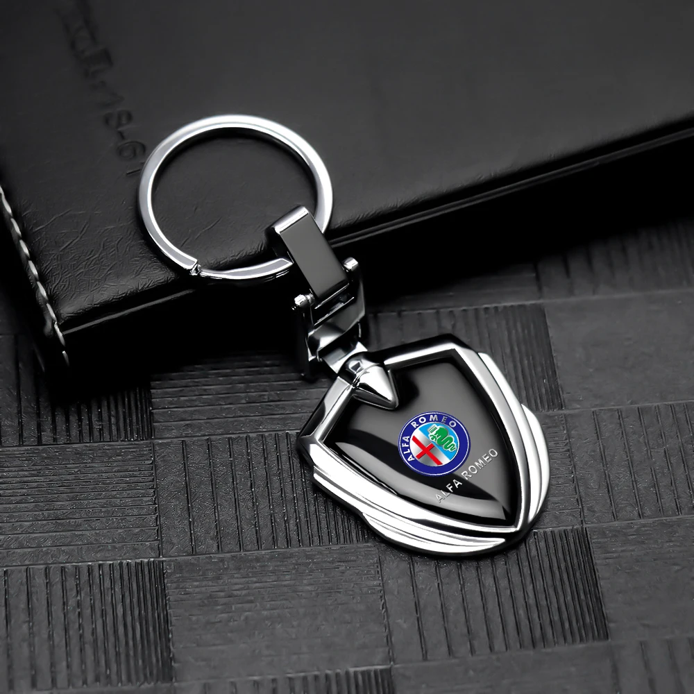 

Car Badges Keychain Key Chain Rings Keyring Men Women Auto Accessories For Alfa Romeo Giulietta 159 Mito Giulia 147 156 Stelvio