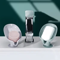 soap dish shelf drain free perforation household toilet bathroom vertical creative suction cup wall hanging soap holder supplies