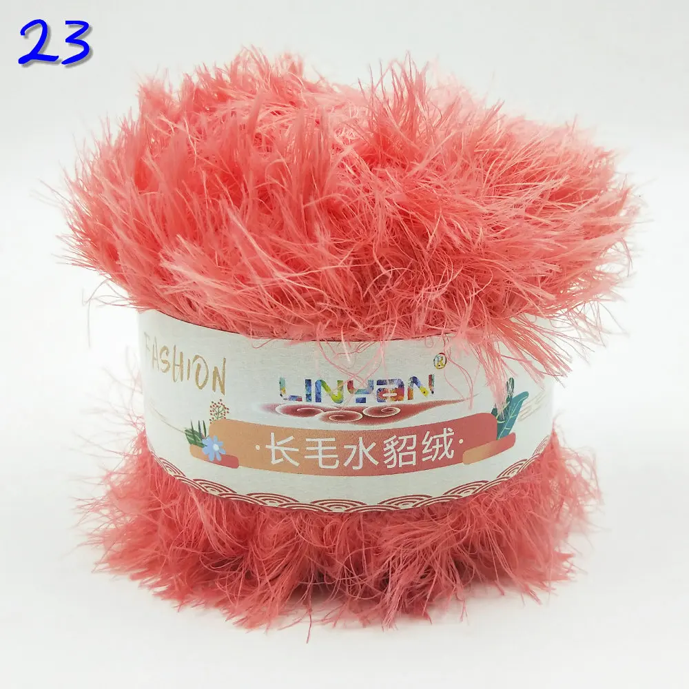 23 watermelon Red 10 шт.* 50 г Коралловая пряжа с шерстью норки мохер кашемировая пряжа для вязания шерстяная пряжа для вязания ручная вязка крючком нити для пряжи ZL59 - Цвет: 23 watermelon Red