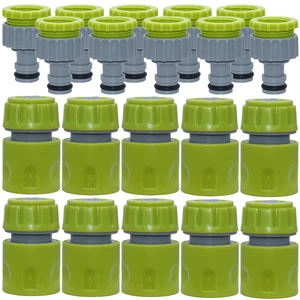 Переходники для шланга с быстроразъемной муфтой, 20 шт. (10 комплектов), 12 дюйма, 12 дюйма, ниппель, садовый инструмент для ремонта