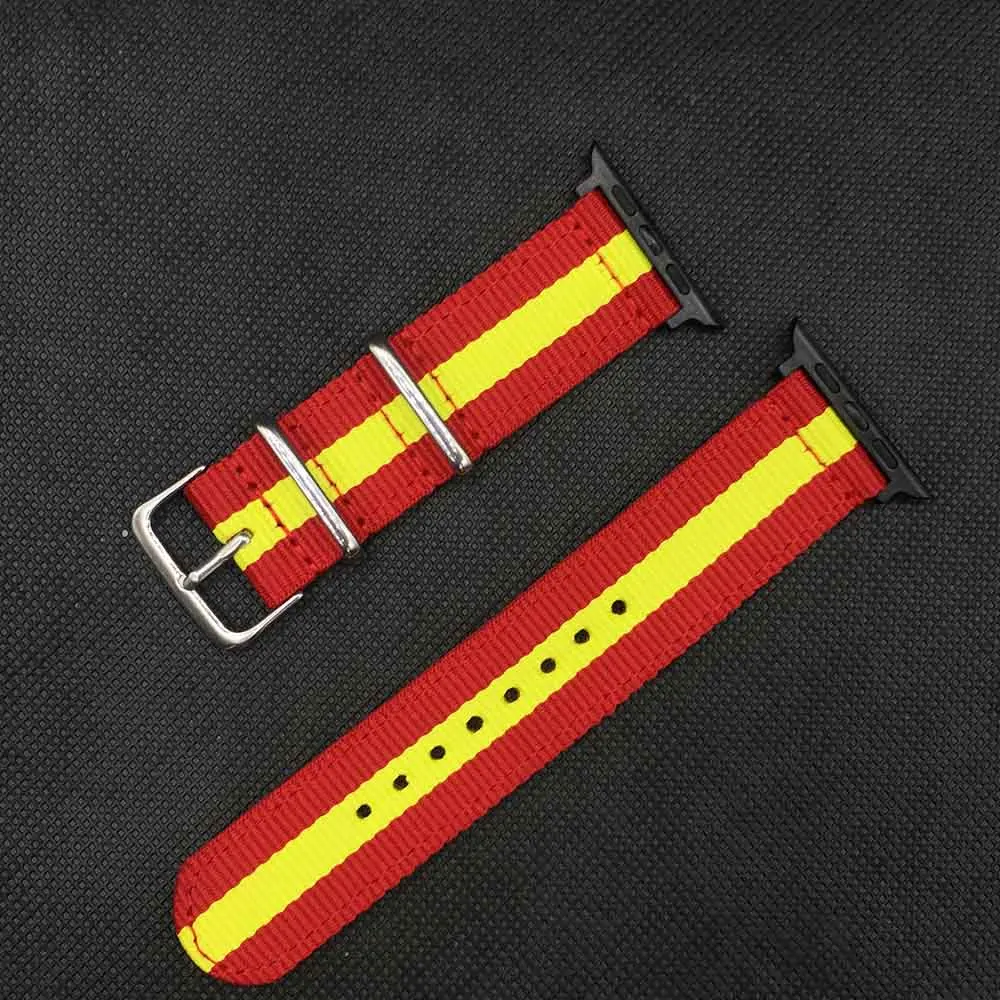 Watchband for Apple Watch 38mm 40mm 42mm 44mm Nylon Watch Strap Bracelet bands for iWatch Series 5 4 3 2 1 for Spain