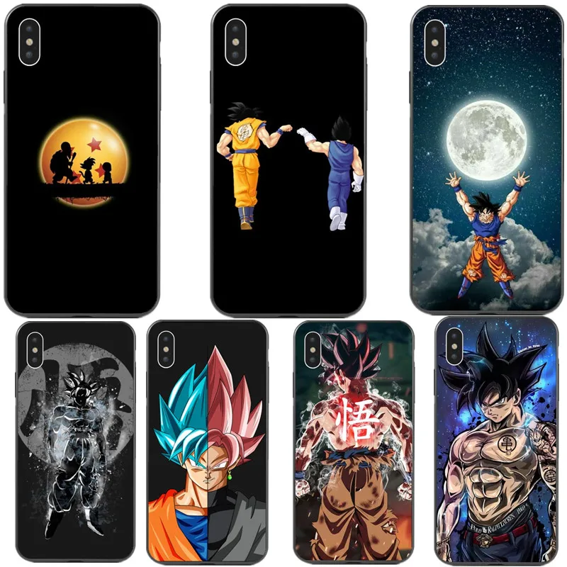 Чехол для телефона Dragon Ball z goku DragonBall черный мягкий чехол iPhone X 7 8 Plus 6 6s 5 5S SE XS MAX XR