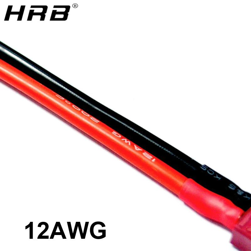 Штепсельная Вилка Amass XT60 с проводом 12AWG EC2 EC3 EC5 T Deans соединители силиконовая