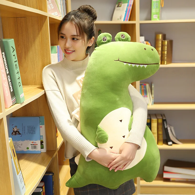 80 см огромная милая плюшевая подушка динозавра Крокодиловая диванная детские