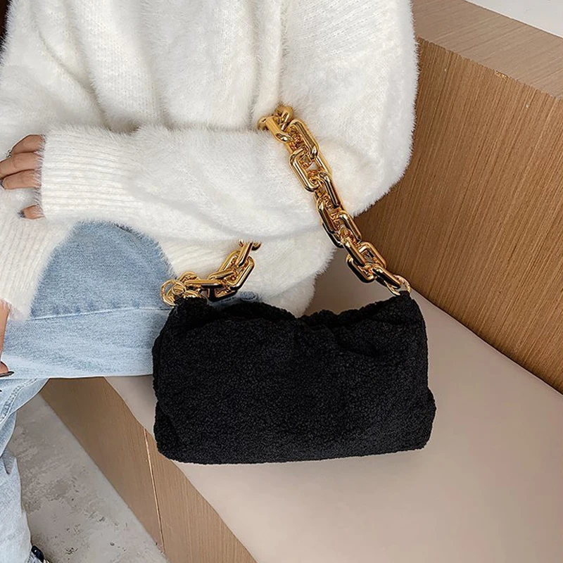 

Сумка женская на плечо, с цепочкой, однотонная, Классическая, для путешествий, для вечерние, 2020