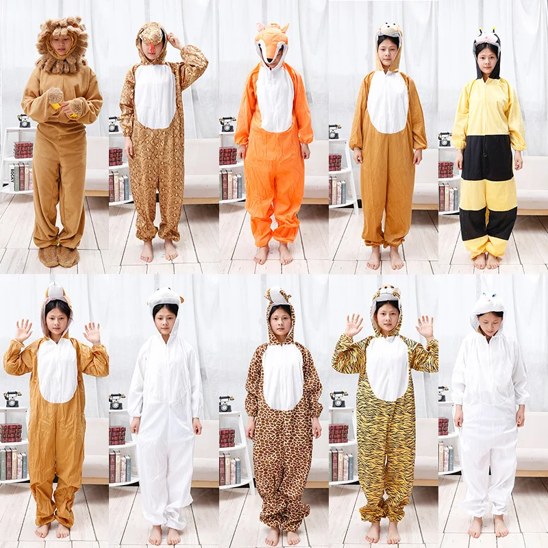 DM популярная одежда для мальчиков и девочек Наряжаться детей Животные Костюмы