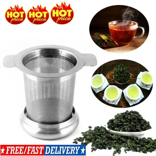 Нержавеющая сталь сетки Чай Infuser металлическая чашка фильтр с отрывными листами