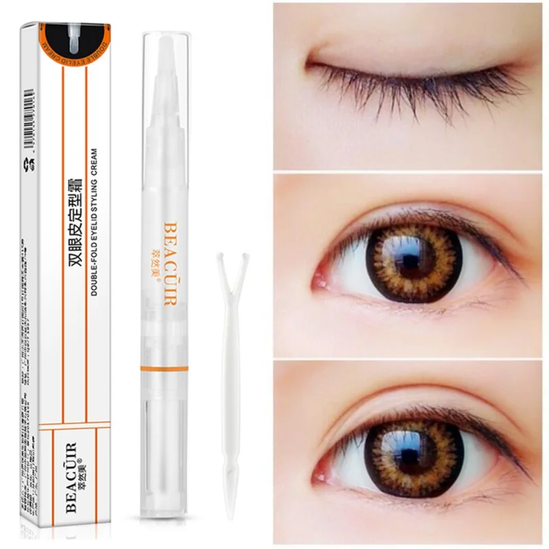 Невидимые двойные веки крем для укладки большой глаз прозрачные супер