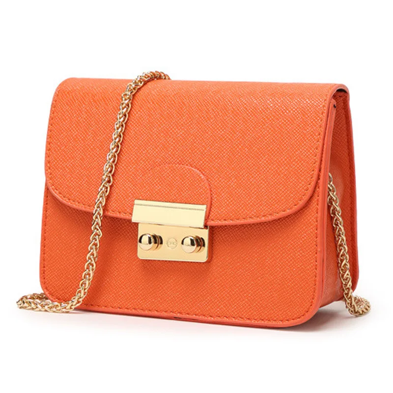 

Fashion handbags PU leather chain women's shoulder bag flip lock mini small bag women messenger bag