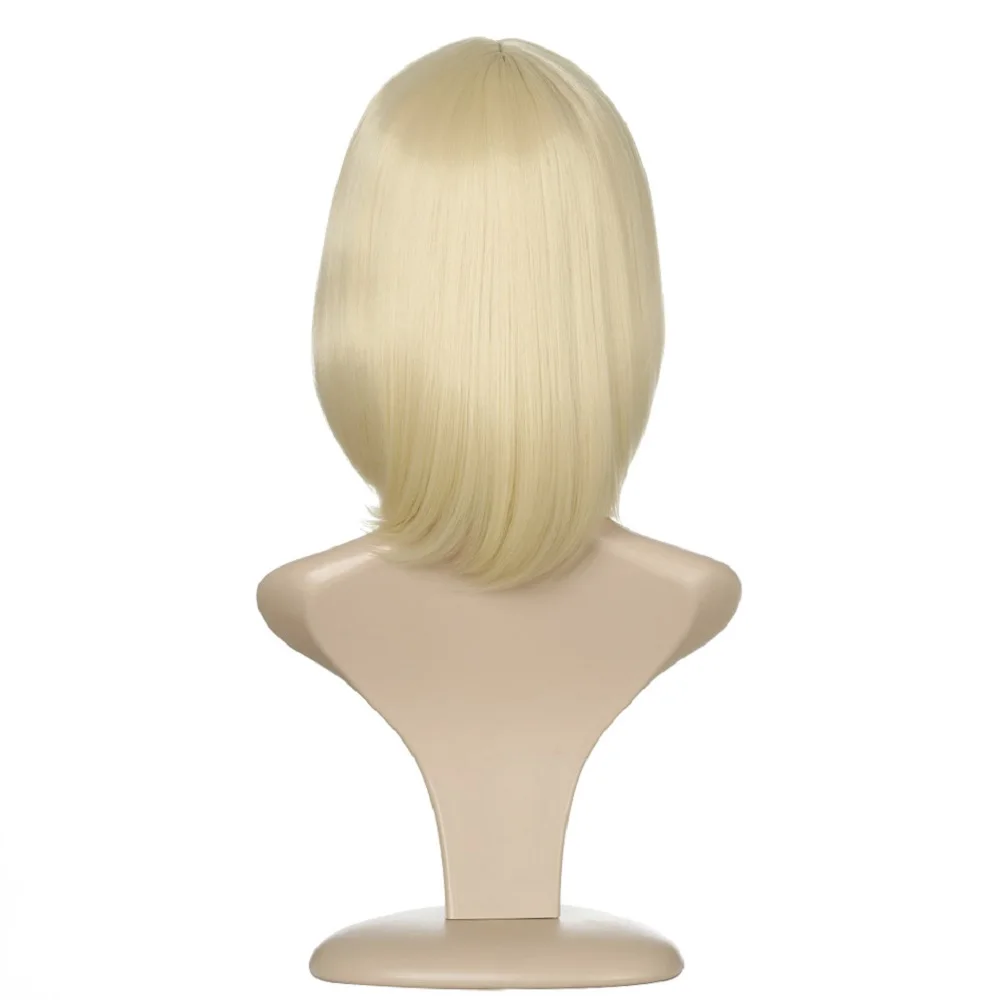 Боб прямой парик розовый синий для белых/черных женщин парики термостойкие