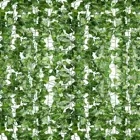 Искусственные растения 12 шт., декоративная лоза, искусственные цветы, листья плюща, висячая гирлянда для свадьбы, вечеринки, дома, бара, сада, настенный уличный Декор