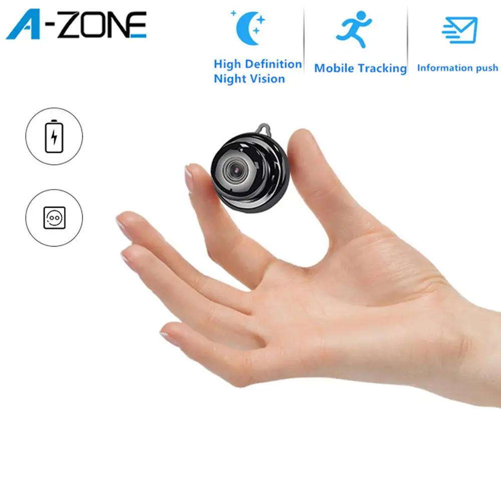 A ZONE мини IP камера безопасности 720P с функцией обнаружения движения ИК ночного