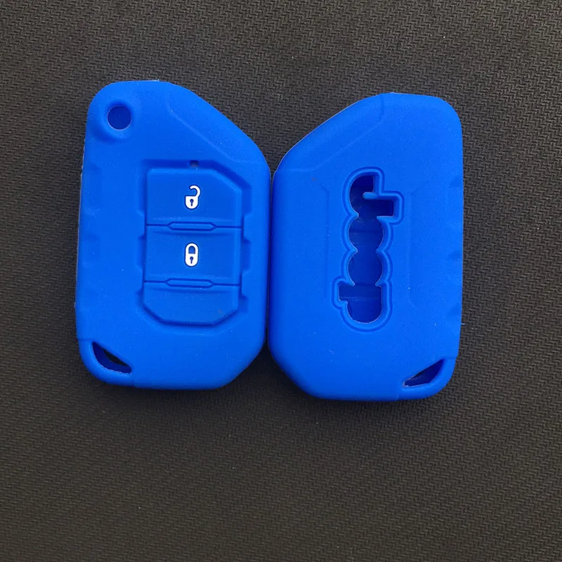Силиконовый резиновый защитный чехол для автомобильных ключей Jeep 2018 2019 Wrangler JL JLU