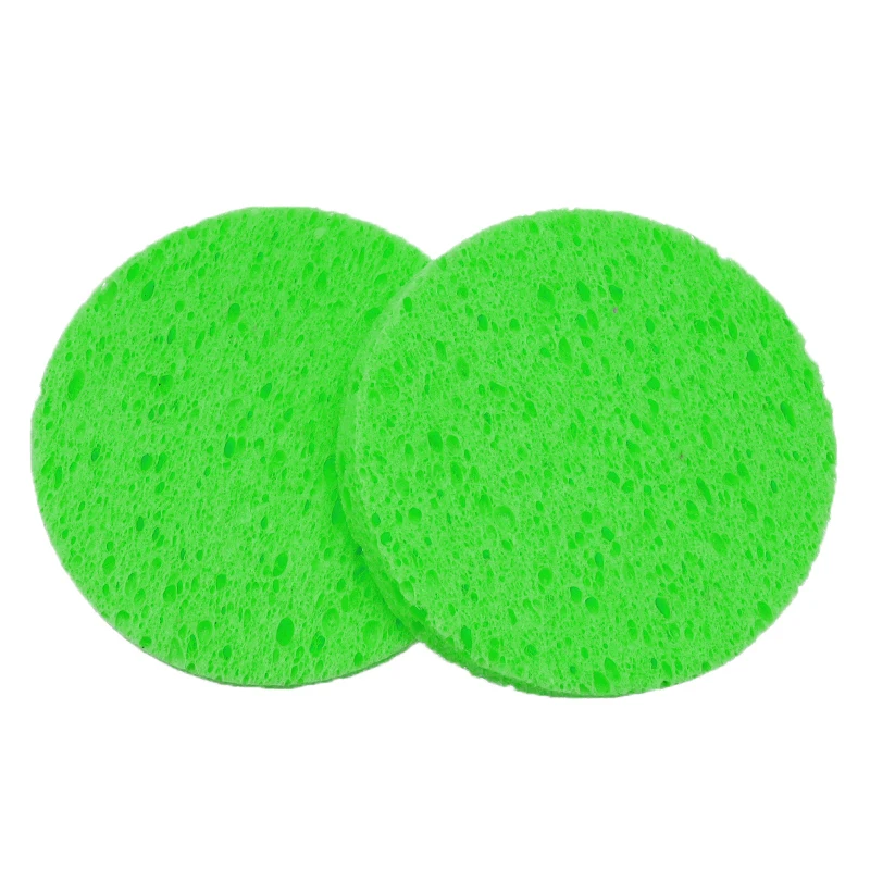 

50PCS Natural Wood Makeup Sponge Cellulose Compress Cosmetic Puff Facial Washing Sponge Face Care Cleansing Makeup Remover Tool