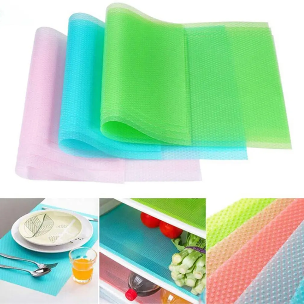 

6Pcs/set Moisture-Proof Refrigerator Mat Reusable Waterproof Table Pad Can Be Cut Washed Cabinet Mat Vegetable Fruit Foam Pad