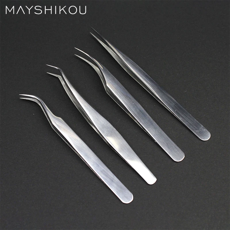 MAYSHIKOU Пинцет для наращивания ресниц инструменты макияжа глаз зажим из