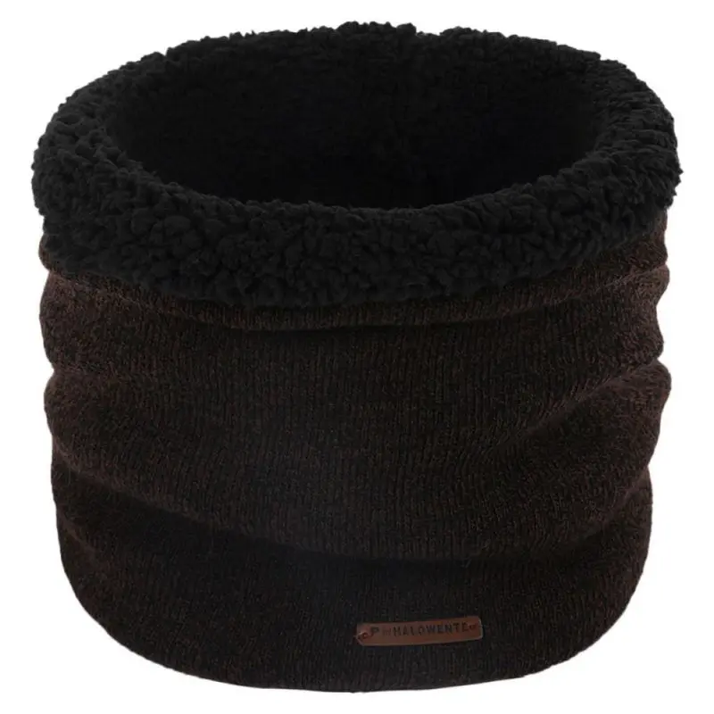 Мужской вязаный шарф ветрозащитный зимний шейный утеплитель плюс бархатный