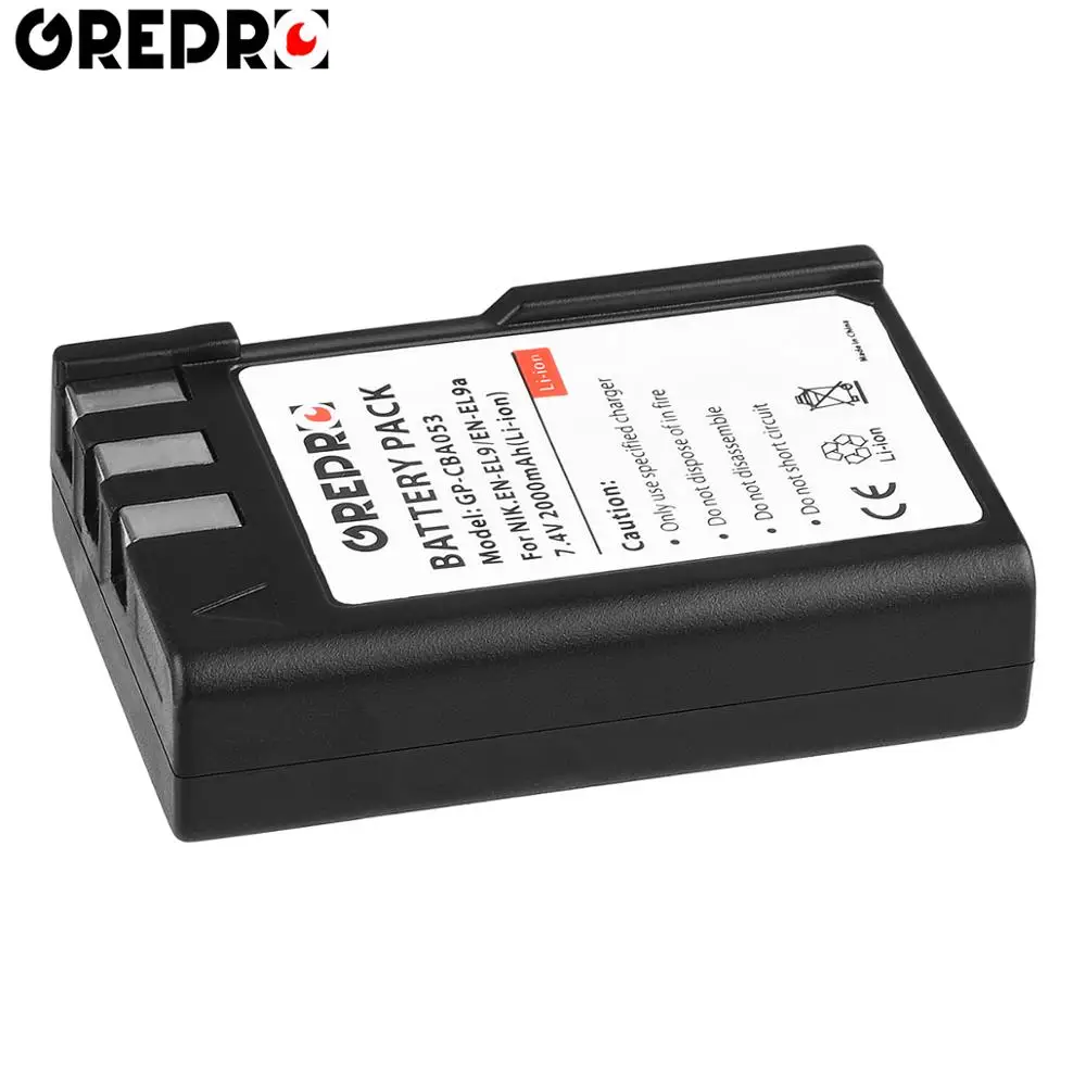 2000mAh EN-EL9 EN EL9 EN-EL9a EL9a камера Литий-ионная батарея и USB LCD зарядное устройство для Nikon