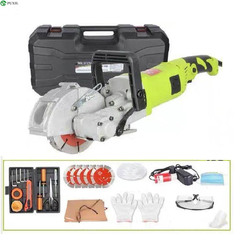 

High-power slotting machine hydropower engineering installation cutting machine dust-free Wall slotting artifact