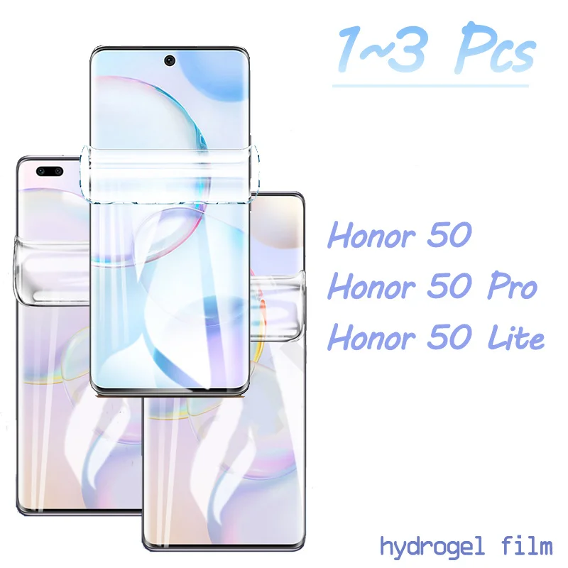 

1~3pcs, hydrogel film for honor 50Pro screen protector honor 50lite 50 lite 50 Pro soft glass honor50Pro honor50 Pro hidrogel