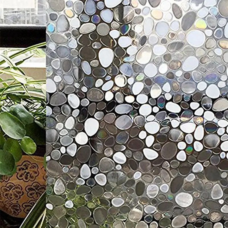 3D Anti-Heat Electrostatic Solar Glass Film & UV film Window Blinding Static Opaque Stickers for Bathroom Bedro | Игрушки и хобби