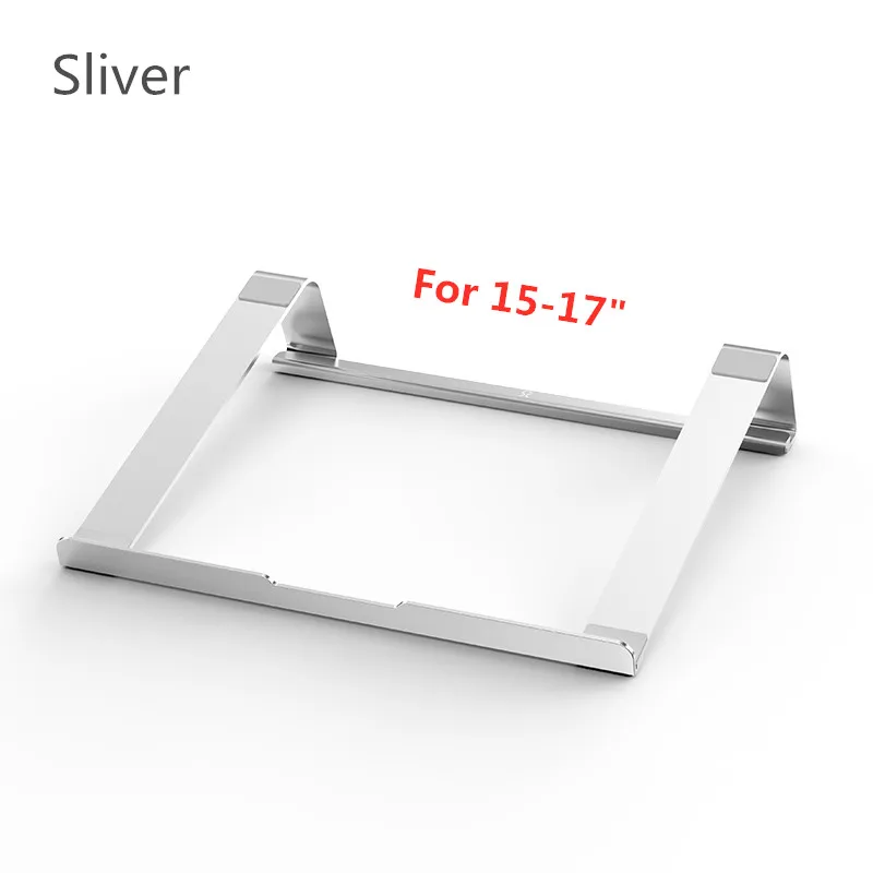 15-17 Silver Простой дизайн подставка для ноутбука Подставка для планшета алюминиевая универсальная для Apple MacBook Air Pro 11-1" складной офисный ноутбук портативный - Цвет: 15-17 Silver
