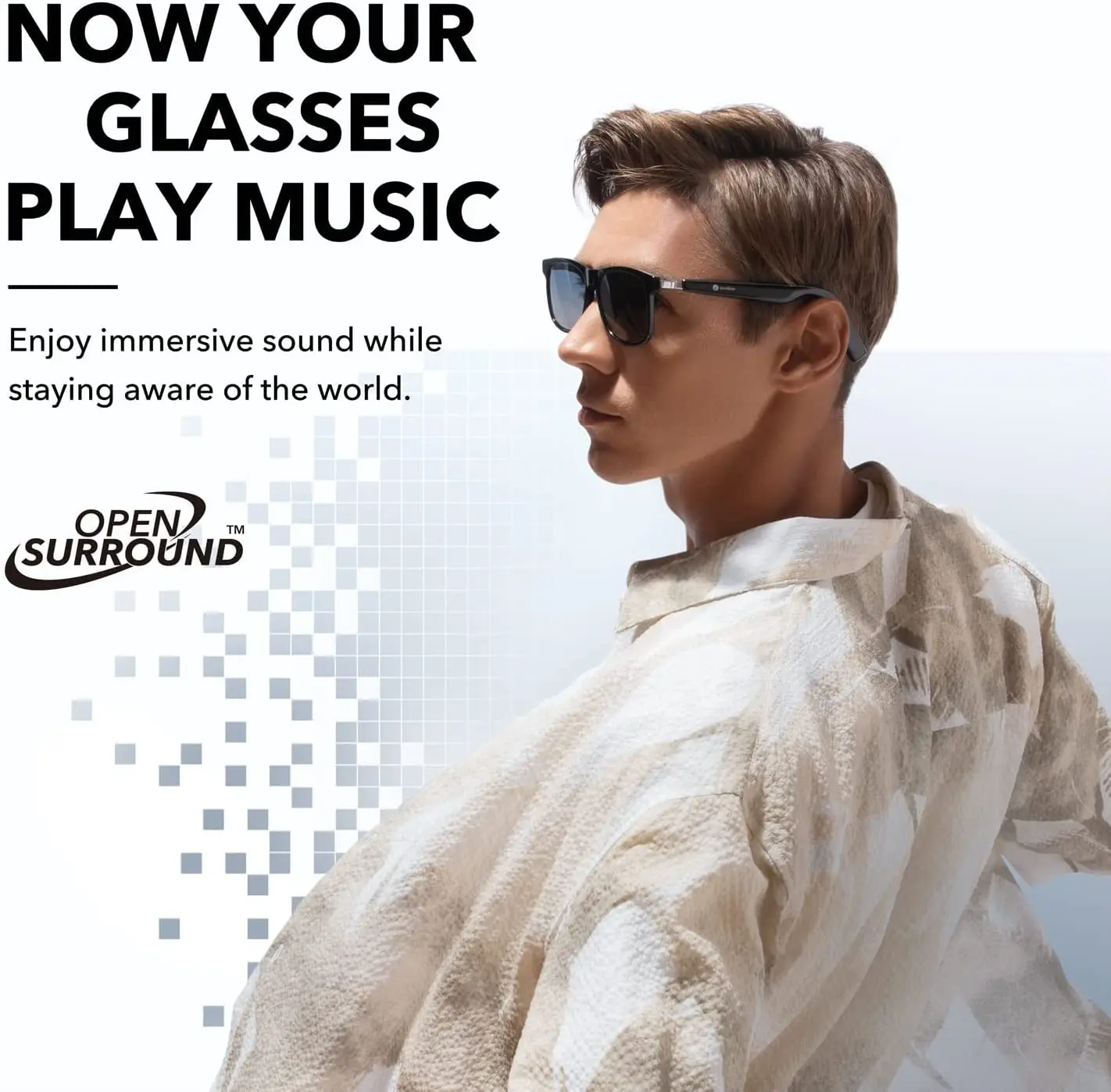 Soundcore от Anker оправы Bluetooth аудио смарт-очки сменные открытый объемный звук |