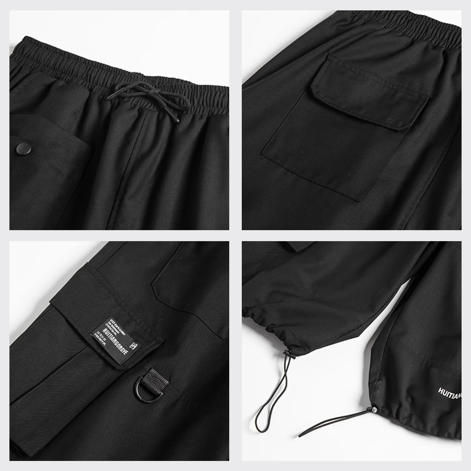 

11 BYBB'S DARK Hip Hop Punk Loose Tactical Calf-length Pants 2020 Spring Summer Multi Pockets Fashion Casual Joggers Men Trouser