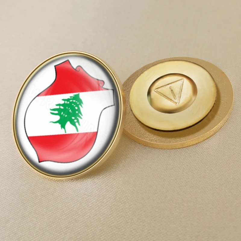 Coat of Arms of Lebanon Lebanese Map Flag National Emblem National Flower Brooch Badges Lapel Pins (art.: 7ac91376e) - 7ac91376e
